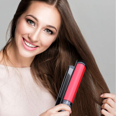 Lisseur Cheveux - HairStraightenerCurler™ - Noir Petit - Galerie de la coiffure