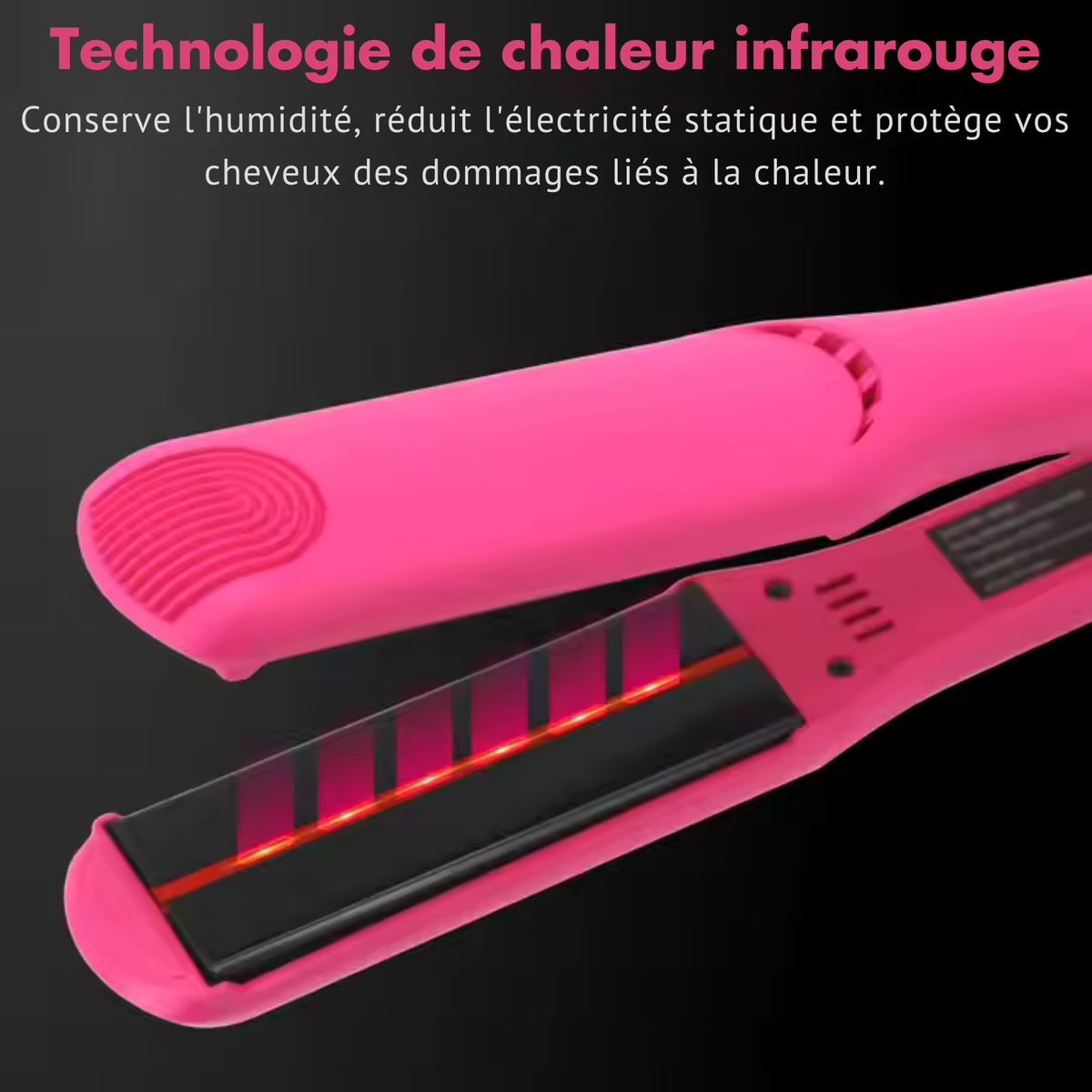 Lisseur Infrarouge - InfraStyle™ - Rose - Galerie de la coiffure