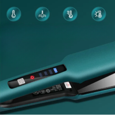 Lisseur Cheveux - HairStraightenerBrush™ - Vert - Galerie de la coiffure