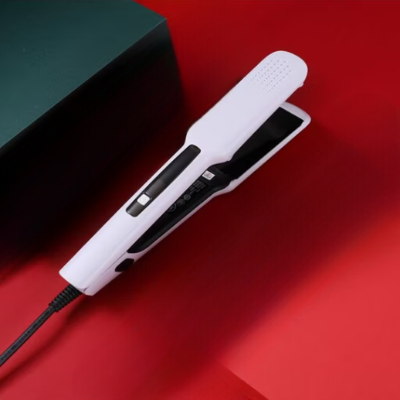 Lisseur Cheveux - HairStraightenerBrush™ - Blanc - Galerie de la coiffure