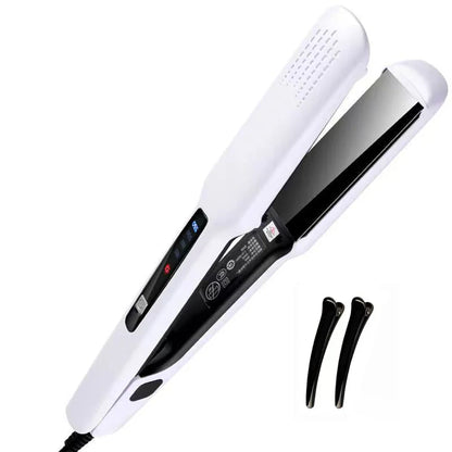 Lisseur Cheveux - HairStraightenerBrush™ - Blanc - Galerie de la coiffure