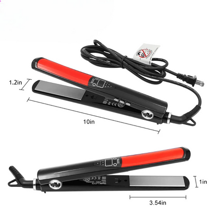 Lisseur Cheveux - HairStraightenerCurler™ - Noir Petit - Galerie de la coiffure