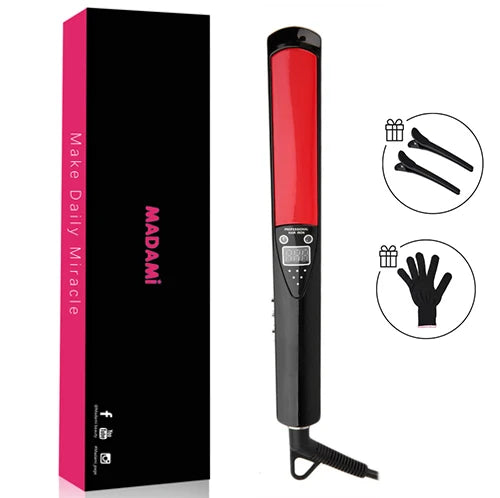 Lisseur Cheveux - HairStraightenerCurler™ - Noir Petit - Galerie de la coiffure