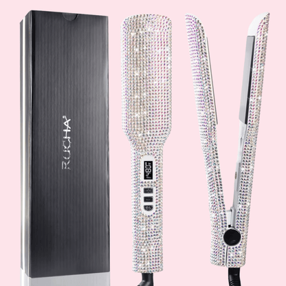 Lisseur Professionnel - RhinestoneStyler™ - Blanc - Galerie de la coiffure