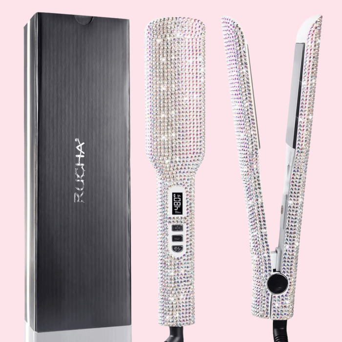 Lisseur Professionnel - RhinestoneStyler™ - Blanc - Galerie de la coiffure