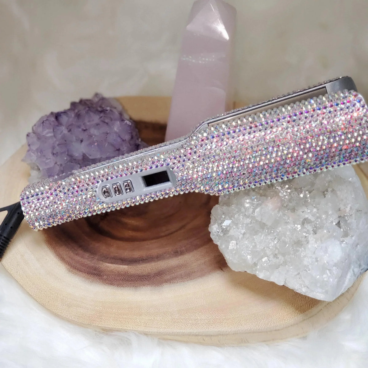 Lisseur Professionnel - RhinestoneStyler™ - Blanc - Galerie de la coiffure