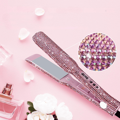 Lisseur Professionnel - RhinestoneStyler™ - Rose - Galerie de la coiffure