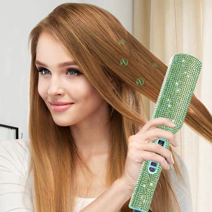 Lisseur Professionnel - RhinestoneStyler™ - Vert - Galerie de la coiffure