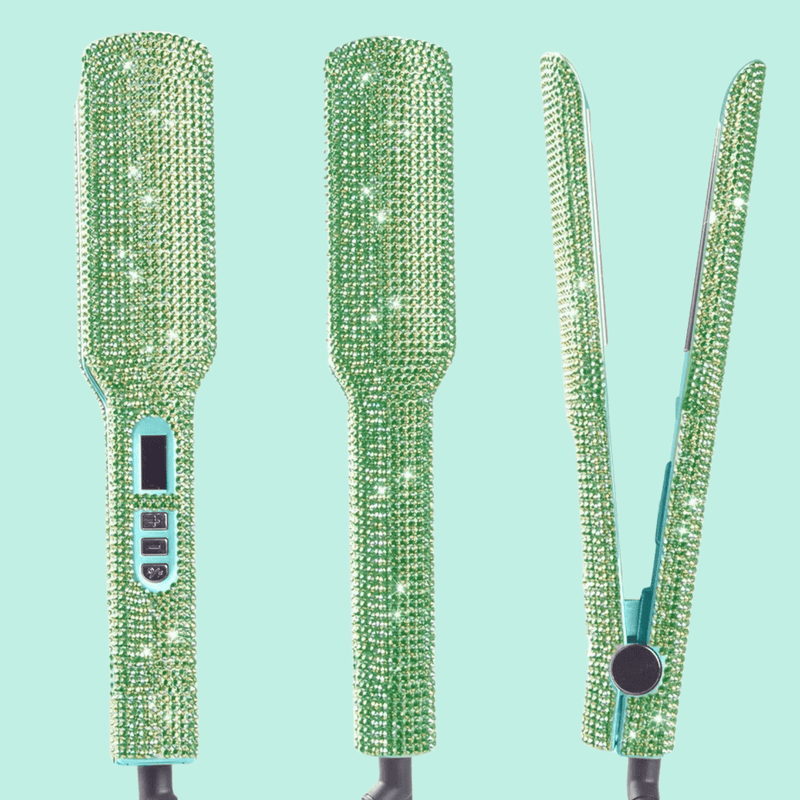 Lisseur Professionnel - RhinestoneStyler™ - Vert - Galerie de la coiffure