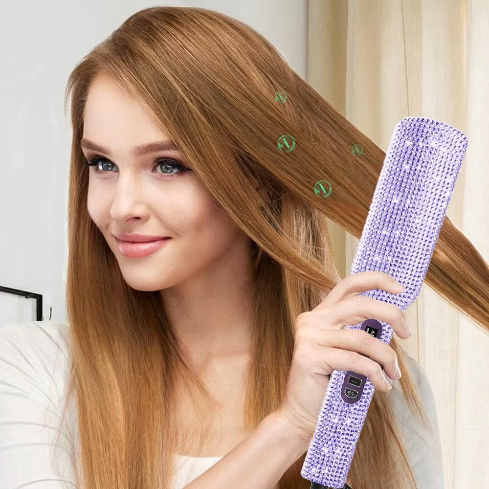 Lisseur Professionnel - RhinestoneStyler™ - Violet - Galerie de la coiffure