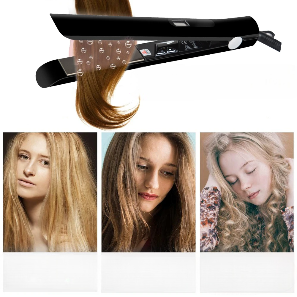 Lisseur Cheveux - HairStraightenerCurler™ - Noir