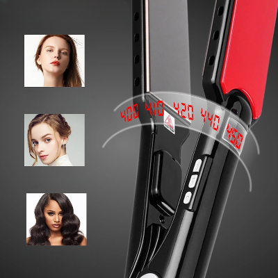Lisseur Cheveux - HairStraightenerCurler™ - Noir Large - Galerie de la coiffure