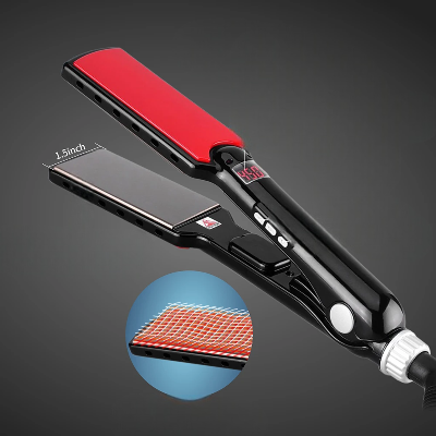 Lisseur Cheveux - HairStraightenerCurler™ - Noir Large - Galerie de la coiffure