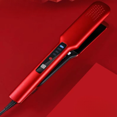 Lisseur Cheveux - HairStraightenerBrush™ - Rouge - Galerie de la coiffure
