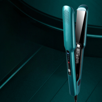Lisseur Cheveux - HairStraightenerBrush™ - Vert - Galerie de la coiffure